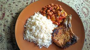 A perfect side to serve with tacos, burritos or buddha bowl. Pork Chop With White Rice And Puerto Rican Stewed Beans Marian Marrero
