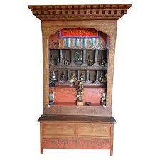 17 19thc antique tibetan altar 8193