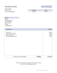 Basic Invoice Template For Word In Word And Pdf Formats