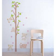 Bears Around The Tree Growth Chart Wall Decal By Wallstudios