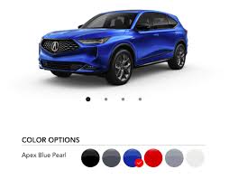 2022 acura mdx color options acura in