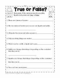 Each time you take this quiz the questions and answers are randomly shuffled. States Of Matter Worksheets
