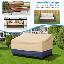 Gymax 2 Seater Patio Waterproof Sofa