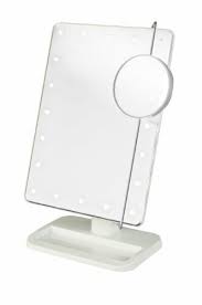 rectangular led lighted vanity mirror