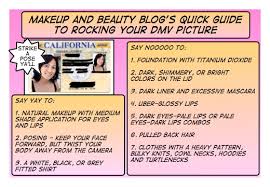 makeup and beauty tips for dmv license