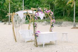 cal intimate boho beach wedding