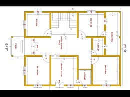 bed room with drawing room house plan