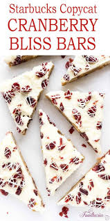 cranberry bliss bars starbucks copycat