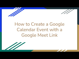 how to create a google calendar event