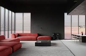 red and black living room ideas