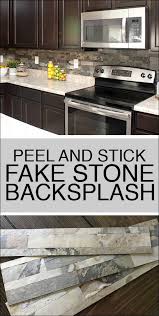 Faux Stone Kitchen Backsplash How To