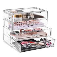 sorbus acrylic drawers for cosmetics
