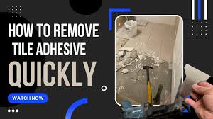 how to remove tile adhesive quick and