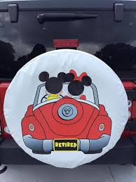Mickey Minnie Tire Cover Disney Car