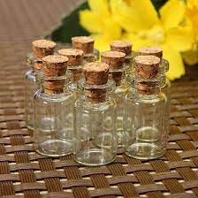 clear cork stopper glass bottles vials
