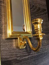 Matching Homco Mirror Candle Sconces