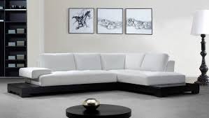 white leather sectional sofa with built