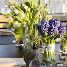 Wall Mural Bouquet Of Hyacinth In Vase