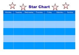 Days Out Diary Childrens Reward Chart Star Chart