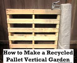 recycled pallet vertical garden