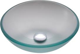 Frosted Glass Vessel Sink