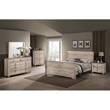 Add a touch of elegance with a modern finish, with our mirrored furniture sets. Best Selling Imerland Contemporary White Wash Finish Bedroom Set With Queen Sleigh Bed Dresser Mirror Nightstand Chest Accuweather Shop