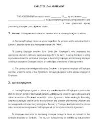 E Loan Agreement Template Free Download General Simple