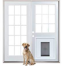 French Patio Doors With Dog Door Best