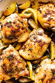baked en thighs recipe with