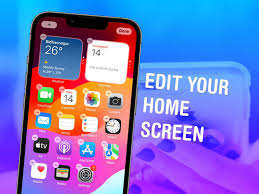 customize iphone home screen layout to