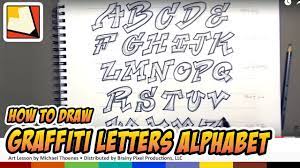 how to draw graffiti letters alphabet
