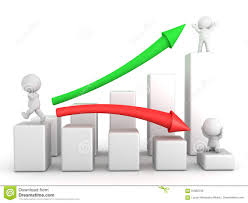 3d Illustration Of Financial Chart Showing How To Transform