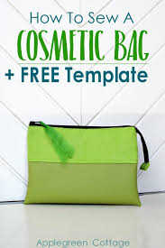 makeup bag pattern free template