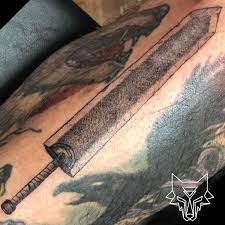 Dragonslayer sword tattoo