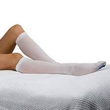 Ted Anti Embolism Stockings Knee Length Open Toe White Small Regular Length 1 Ea By Kendall Ted