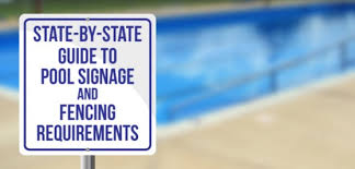 Swimming Pool Sign Fence Laws All 50 States Signs Com