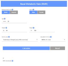 Basal Metabolic Rate Bmr Calculator Bmr Calculator