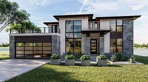 house plan 44207 modern style with
