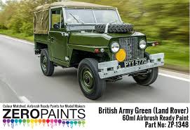 British Army Green Land Rovers Paint