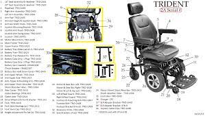 trident front wheel drive power wheelchairs