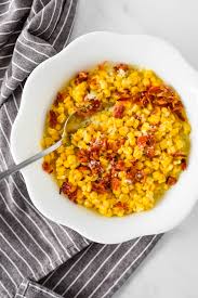Old Fashioned Cream Corn with Bacon - The Gingered Whisk