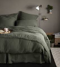 olive green 100 linen bedding secret