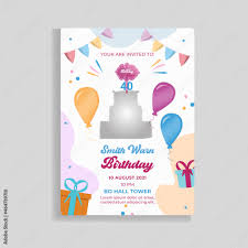 free birthday invitation template happy