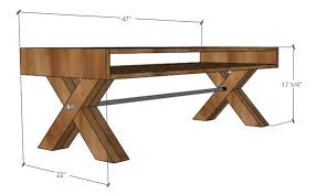 Build Plans X Leg Coffee Table Plans