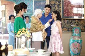 Image result for rachels pink dress in crazy rich asians