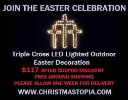 Lighted Outdoor Easter Decoration