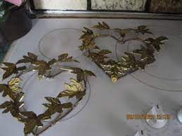 Homco Metal Wall Decor Ivy Maple Leaf