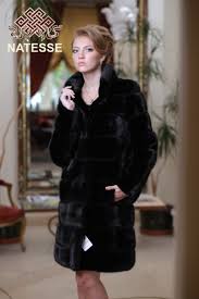 100 Cm Long Black Mink Fur Coat
