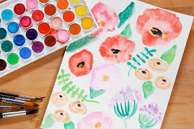 how to paint watercolor flowers easy