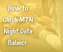 check mtn night data balance 2024